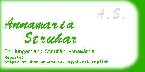 annamaria struhar business card